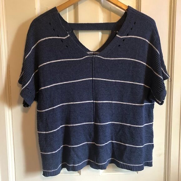 APT.9 blue striped top  - Picture 1 of 6